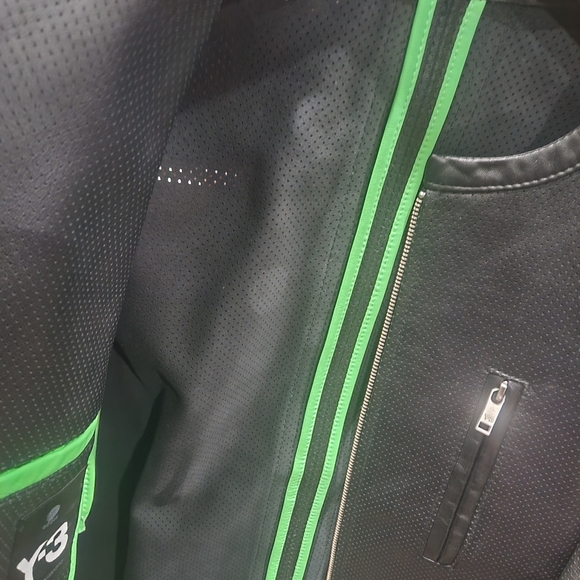 Mens Y-3 Mesh Motocycle Jacket - Picture 7 of 7